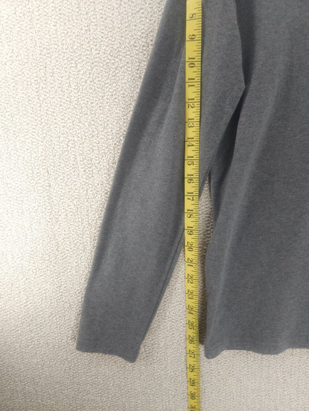 KUYIGO, Men's Long Sleeve Polo Shirt, Charcoal Grey, Size M - Picture 3 of 7